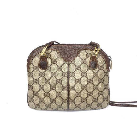 Authentic Gucci brown monogram canvas crossbody - Picture 3 of 16